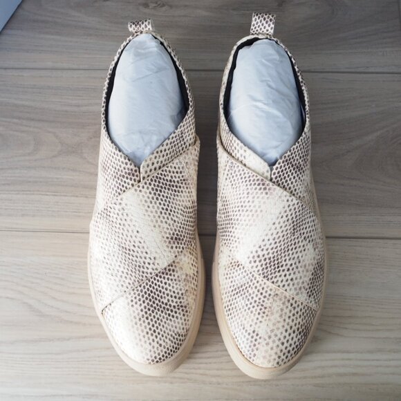 New AEROSOLES Brighton Sz 12 Casual Sneakers Loafers Snakeskin Flat Slip-on NWT - Picture 11 of 14